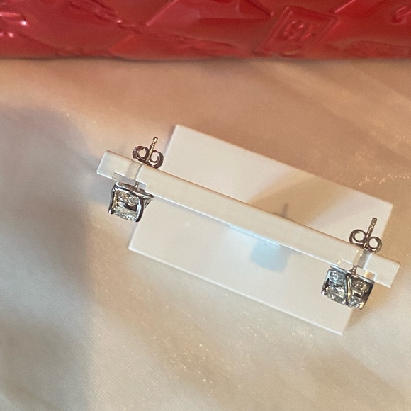 FINE DIA WEDS/SOLITAIRES SB STUD EARRINGS - Picture 3 of 7